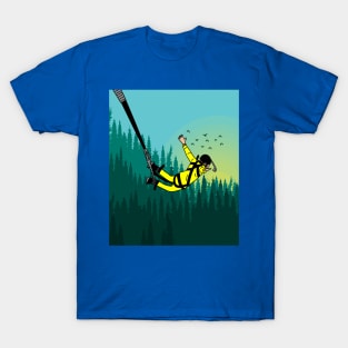 Bungee Jumping Jump To Freedom T-Shirt